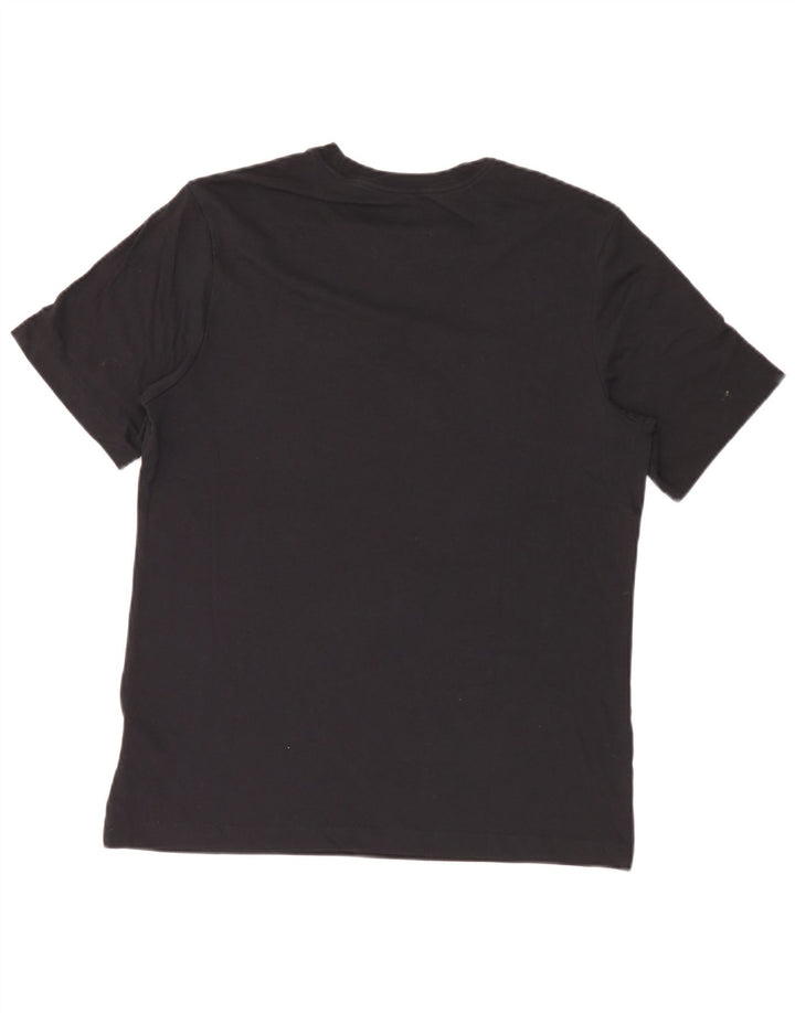 Męski T-shirt z grafiką Nike Dri Fit, średni czarny, bawełniany