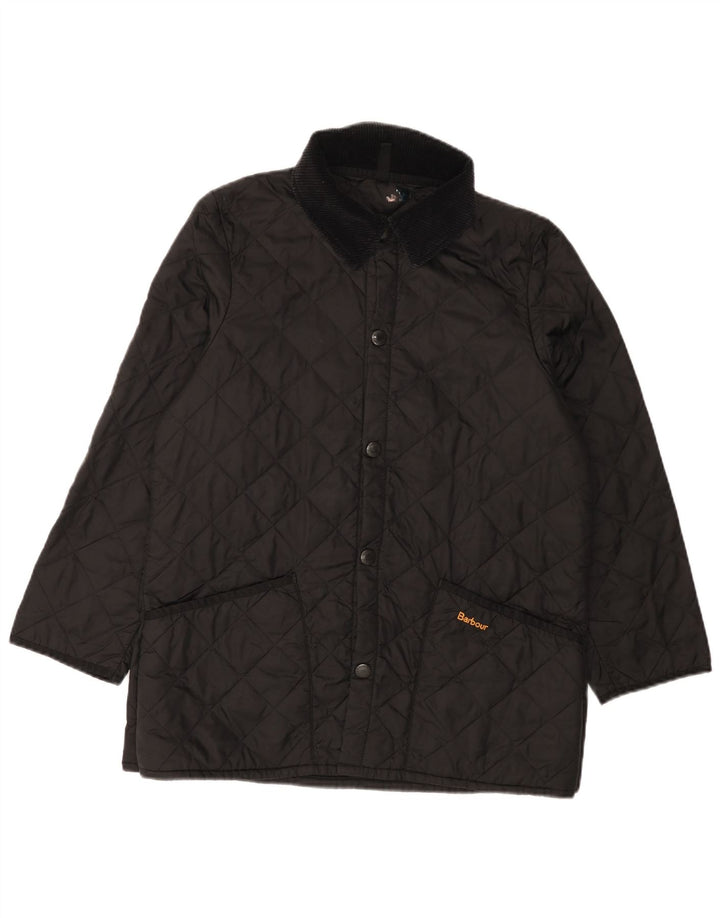 Pikowana kurtka chłopięca Barbour 13-14 lat XL, czarna, poliamidowa