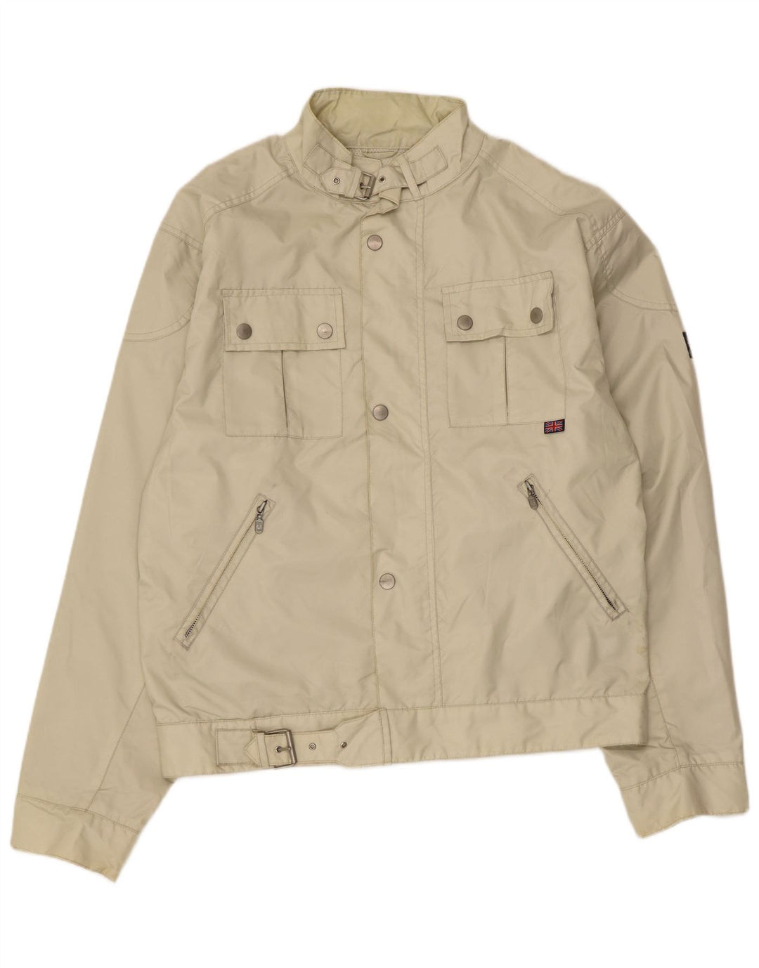 Męska kurtka użytkowa Belstaff UK 42 XL, beżowy nylon