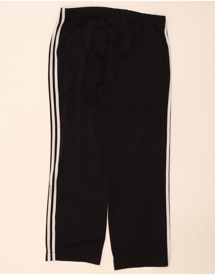 Męskie spodnie dresowe Adidas, duże, czarne, poliestrowe
