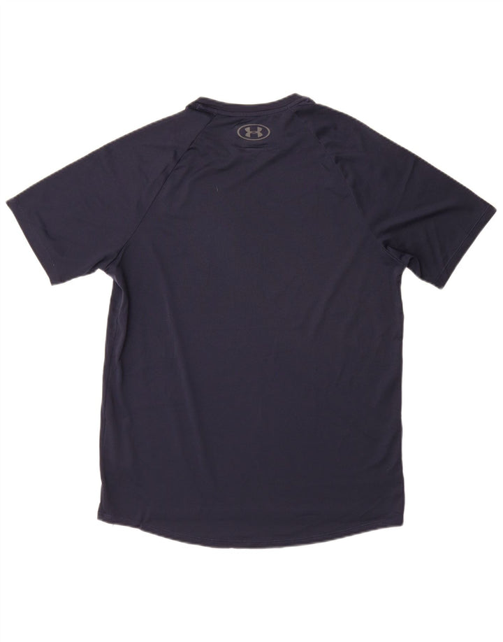 Under Armour Męski T-shirt Top Mały Granatowy Poliester