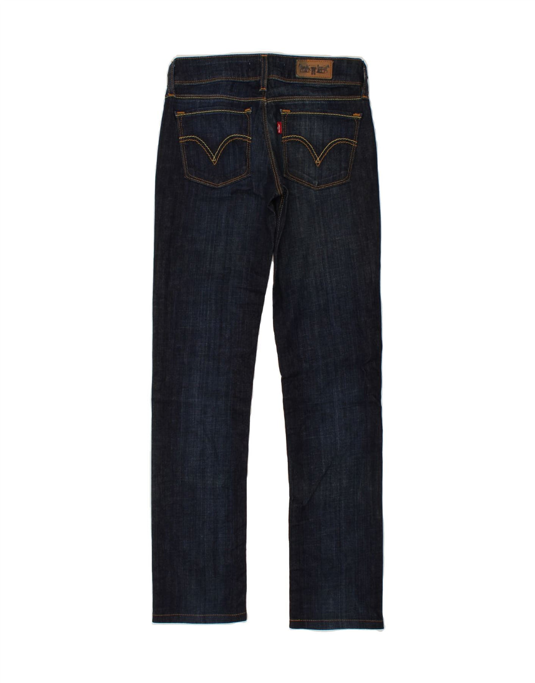 LEVI'S Womens 571 Slim Jeans W26 L31 Navy Blue Vintage Levi's and Second-Hand Levi's from Messina Hembry 