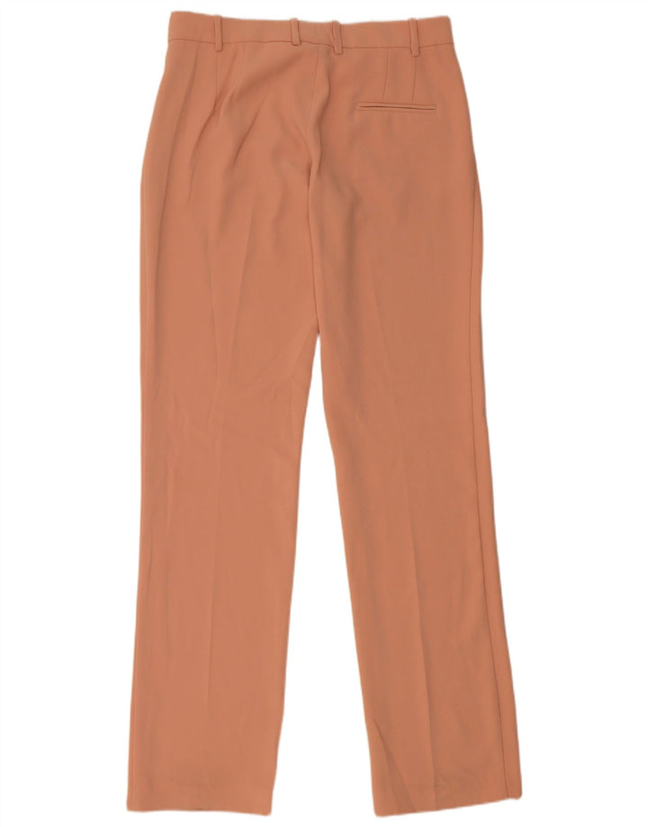 Damskie proste spodnie chino Zara, średnie W28 L34, różowy poliester