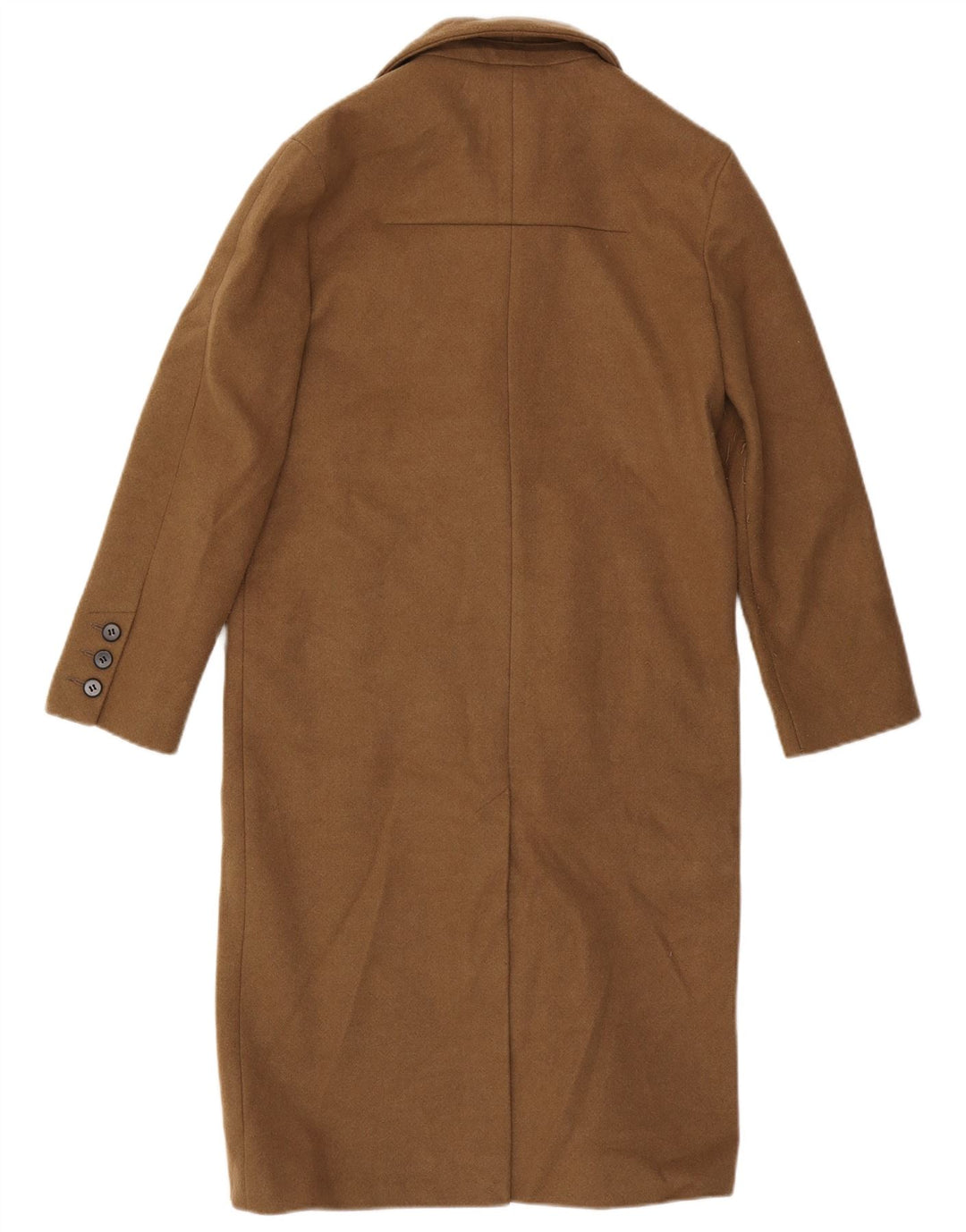 Topshop damski, drobny, oversize'owy płaszcz z podwójnymi piersiami, UK 4 XS, brązowy