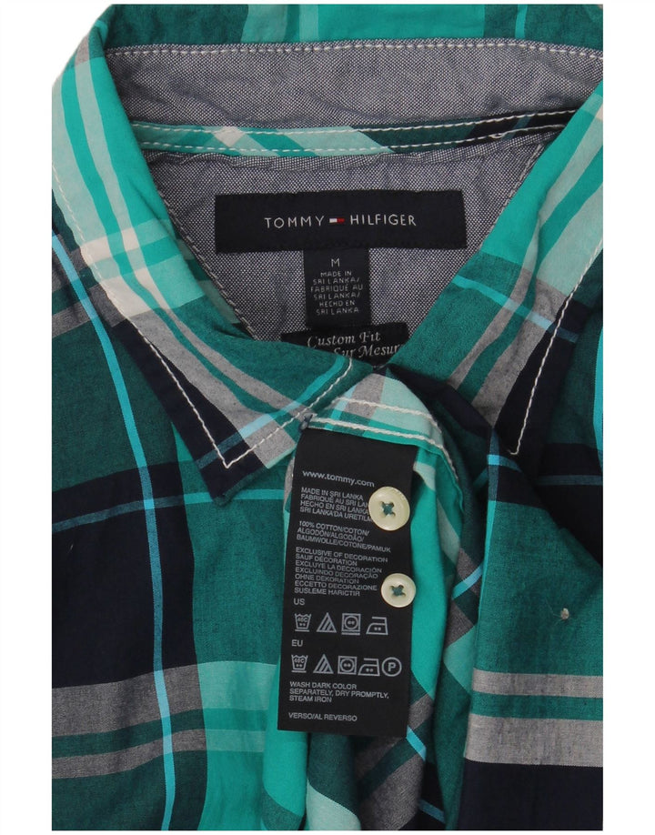 Koszula męska Tommy Hilfiger o dopasowanym kroju, bawełniana w średnią niebieską kratkę