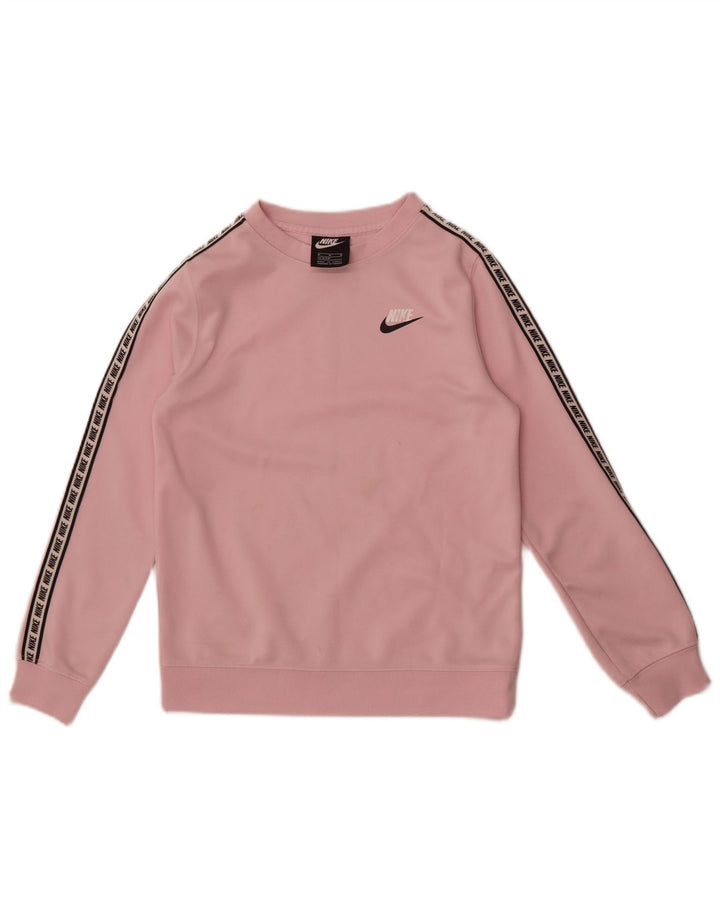 Bluza dziewczęca Nike z grafiką, 10-11 lat, średni różowy poliester