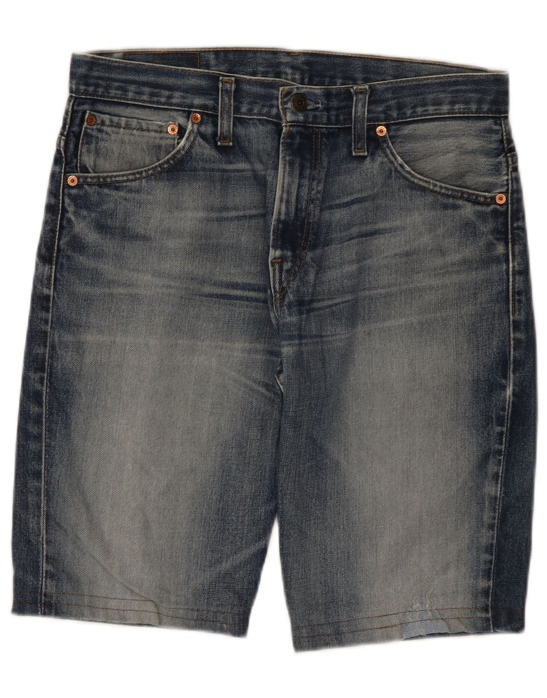 Męskie spodenki jeansowe LEVI'S 507 W33 Średnioniebieskie, bawełniane