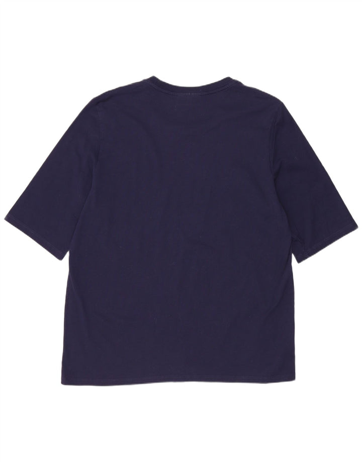 T-shirt damski Lacoste, rozmiar 44, duży, granatowy, bawełniany