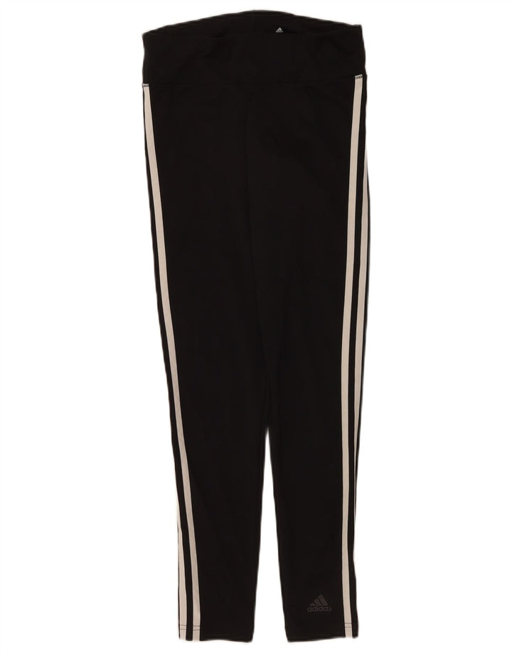 Damskie legginsy Adidas Climalite UK 8/10, małe, czarne, poliestrowe