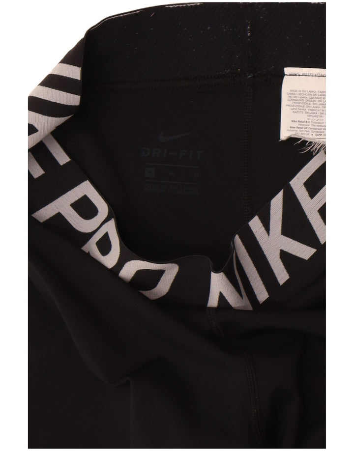 Damskie legginsy Nike Dri Fit Graphic UK 14, średnie czarne