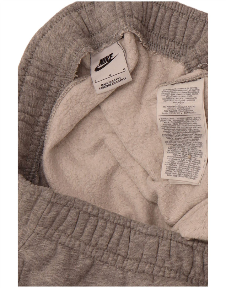 Męskie spodnie dresowe NIKE, duże, szare, bawełniane