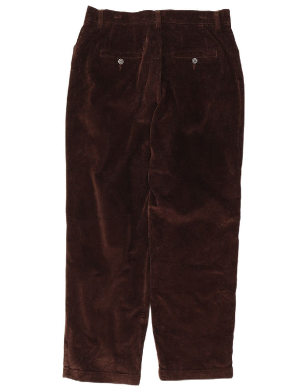 Damskie sztruksowe spodnie Lee Petite US 10 Large W32 L28 brązowe