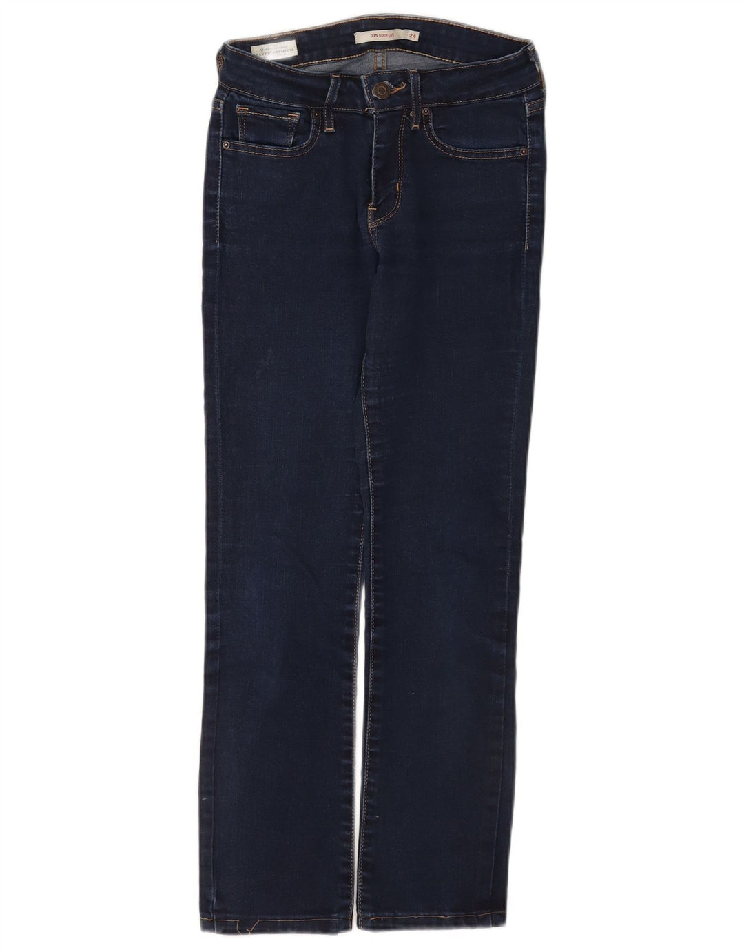 Damskie dżinsy Levi's 715 Bootcut W24 L26 Granatowa bawełna