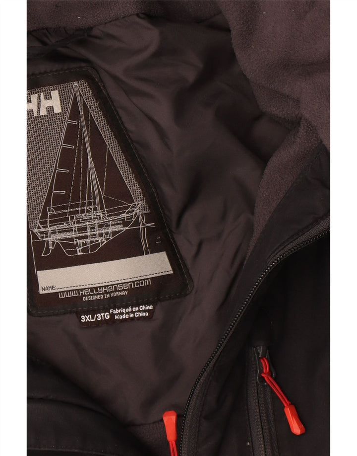 Męska wiatrówka Helly Hansen Graphic UK 46 3XL Czarny poliester