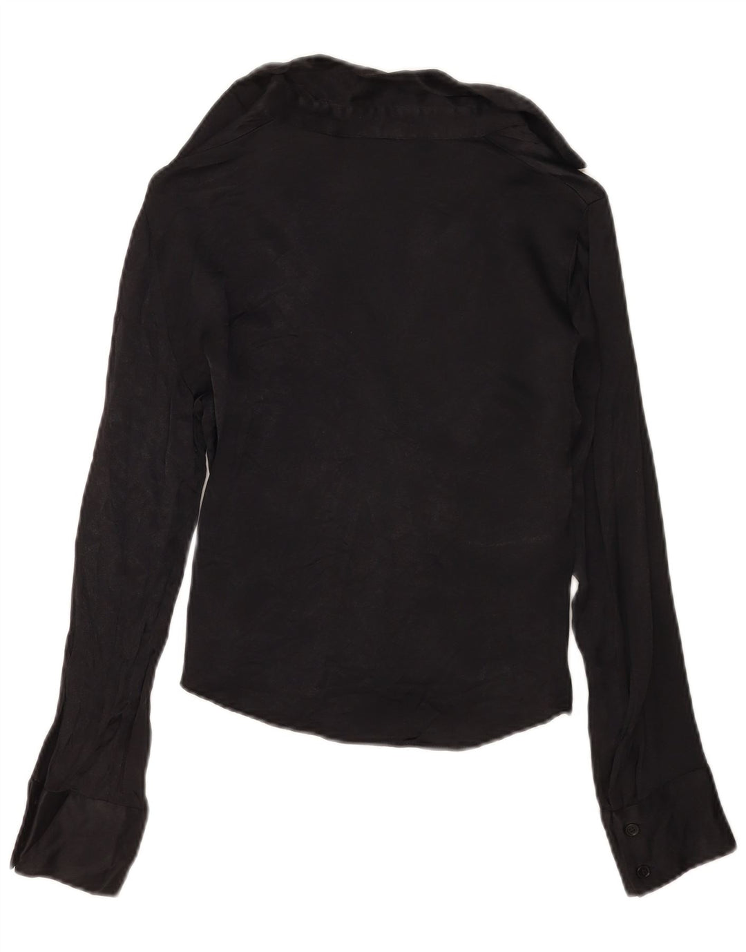 Damska bluzka koszulowa Zara UK 10 Small, czarna wiskoza