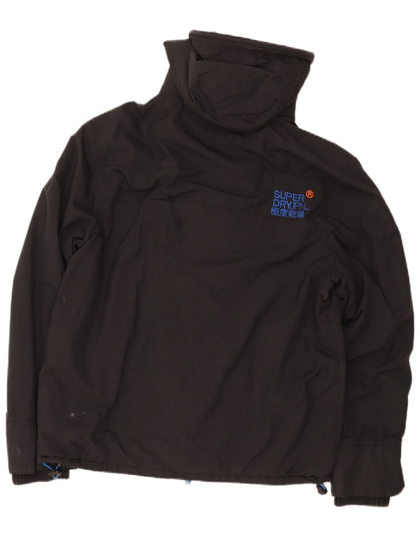 Męska wiatrówka z kapturem Superdry UK 42 XL w kolorze czarnym