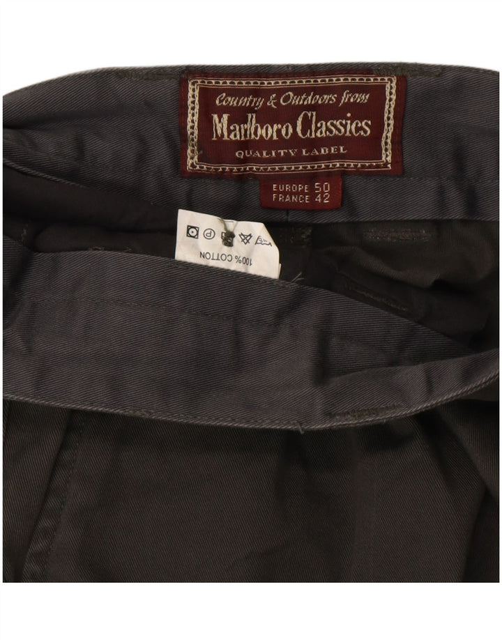 MARLBORO CLASSICS Męskie spodnie Chino z wiązaniem EU 50 Large W34 L34 Khaki
