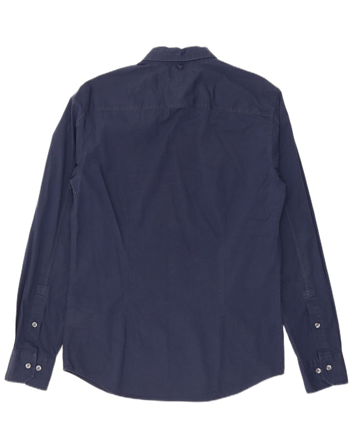 Koszula męska Slim Fit Tommy Hilfiger, średnia, granatowa, bawełniana