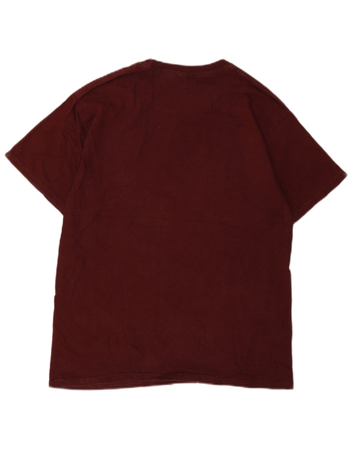 Męski T-shirt z grafiką RUSSELL ATHLETIC Top UK 38/40 Średni Burgund