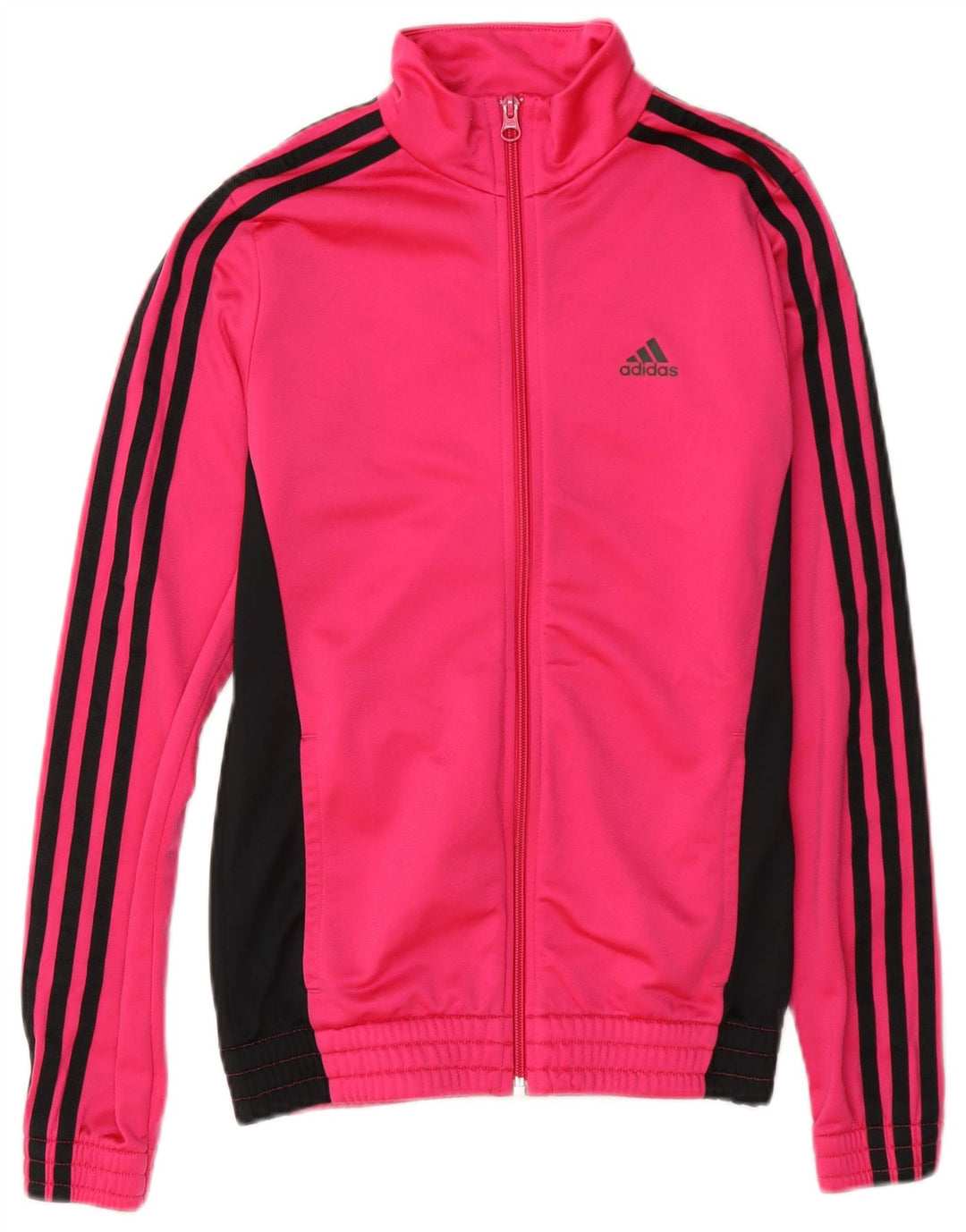Kurtka dresowa Adidas dziewczęca 13-14 lat Różowy poliester z blokami kolorów