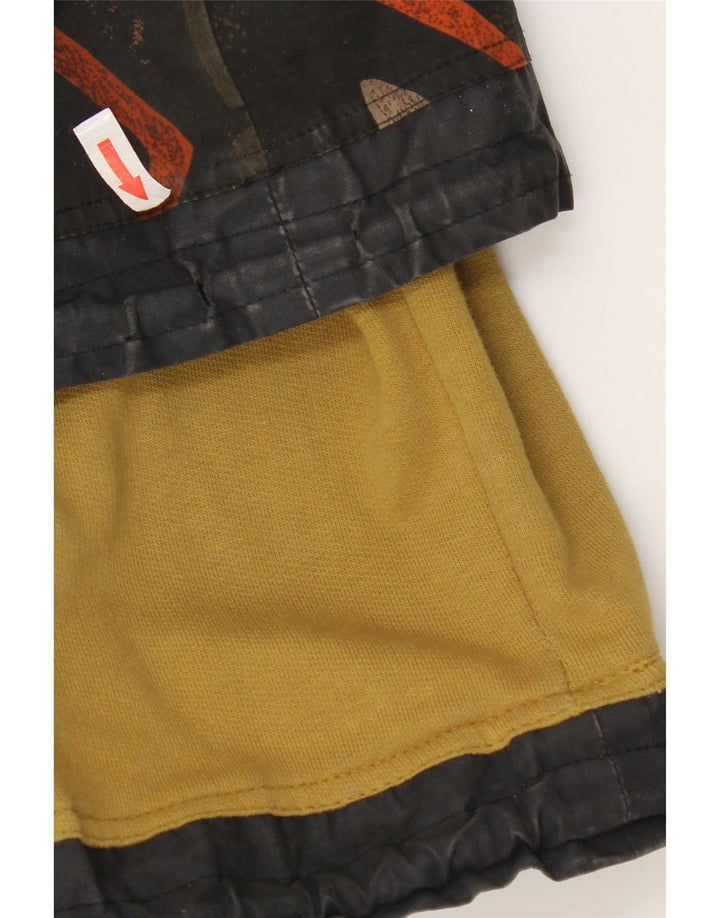Vintage męska kurtka Anorak z kapturem UK 40, duża, wielokolorowa, geometryczna