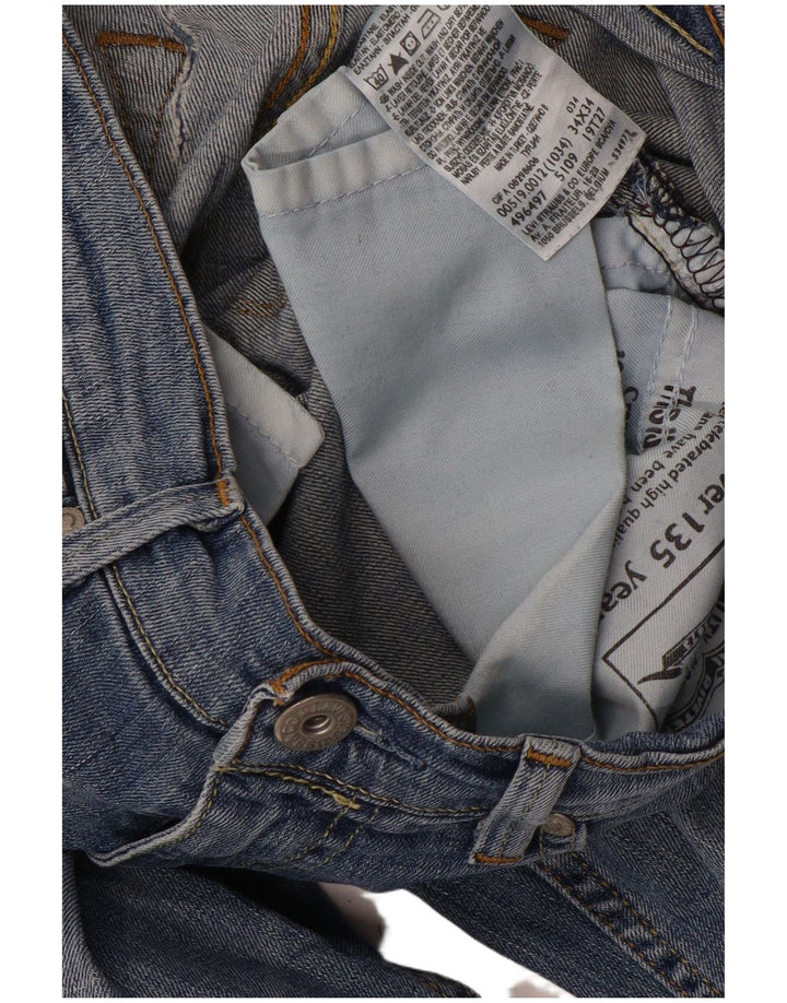 Męskie jeansy LEVI'S 519 Slim W34 L34 Niebieska bawełna