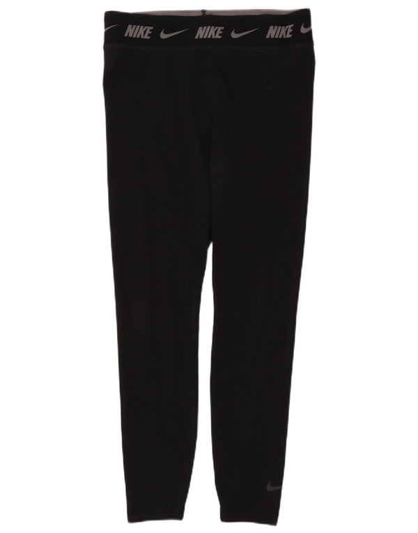 Damskie legginsy Nike Tight Fit Graphic UK 14, duże, czarne, bawełniane