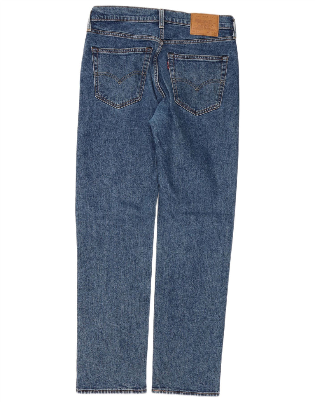 Męskie jeansy Levi's 514 Straight W31 L32 Niebieskie bawełniane