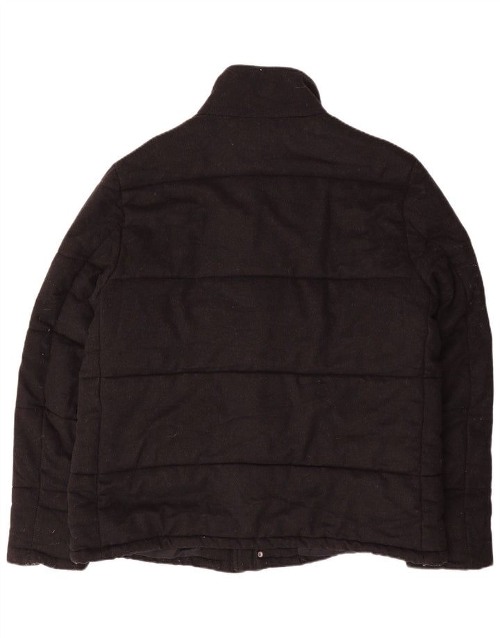 Męska ocieplana kurtka Reiss UK 42 XL, czarna wełna