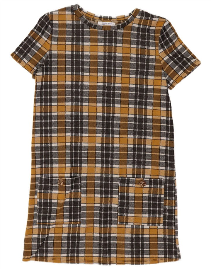 Sukienka damska Zara Trafaluc Shift UK 10 w małą żółtą kratkę
