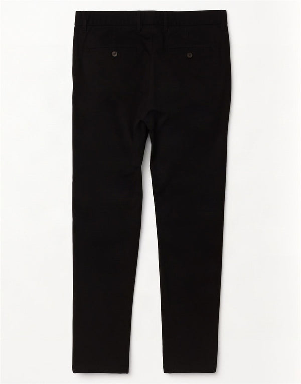 Marks & Spencer Mens Slim Fit Chino Trousers W34 L29 Black Cotton