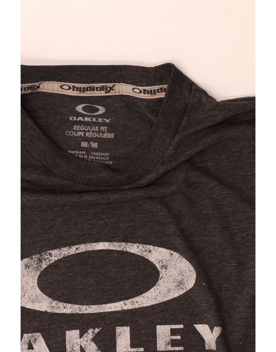 Męski T-shirt z grafiką Oakley o regularnym kroju, średnioszary