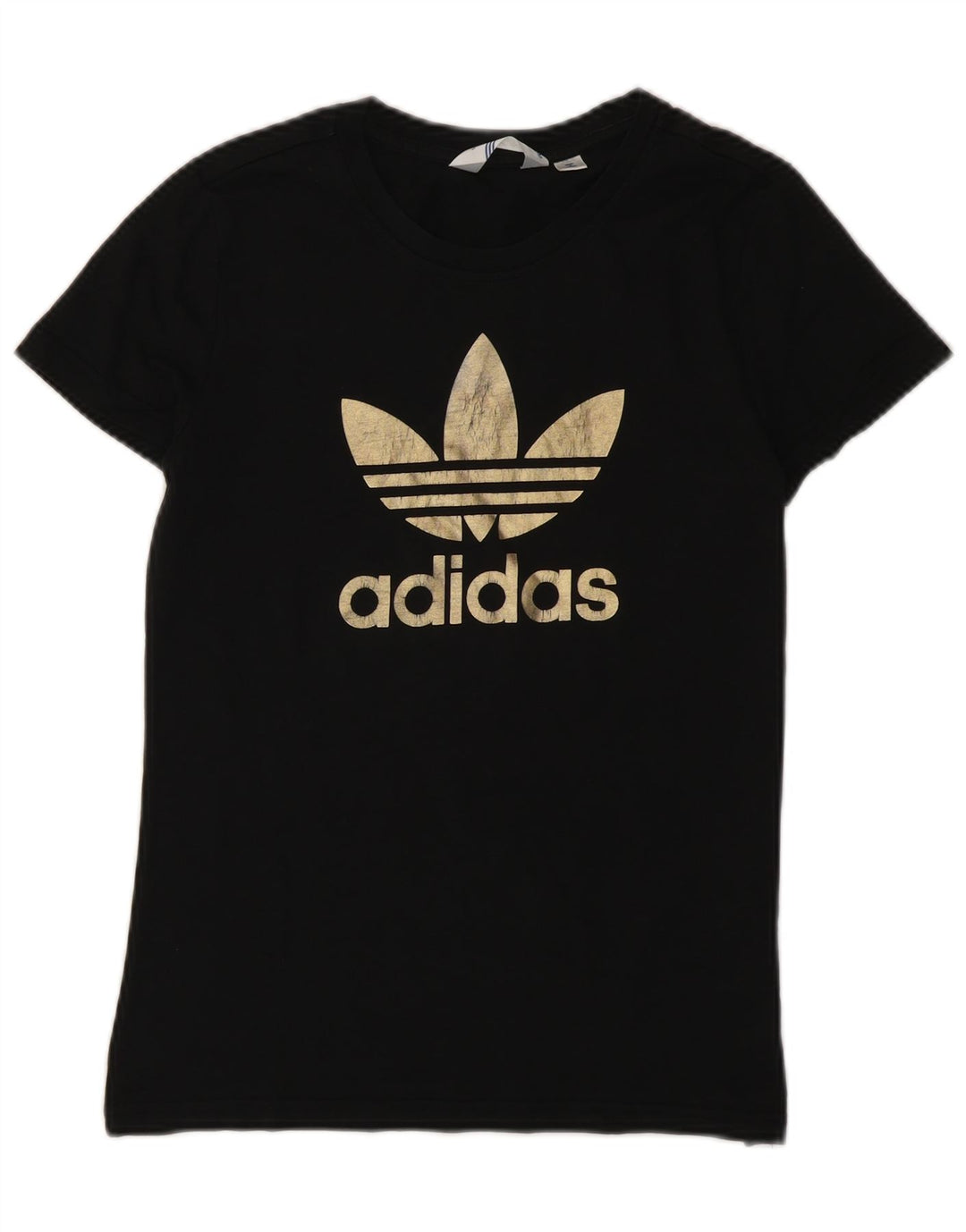 Damska koszulka graficzna Adidas Top IT 42 Średnia czarna bawełna