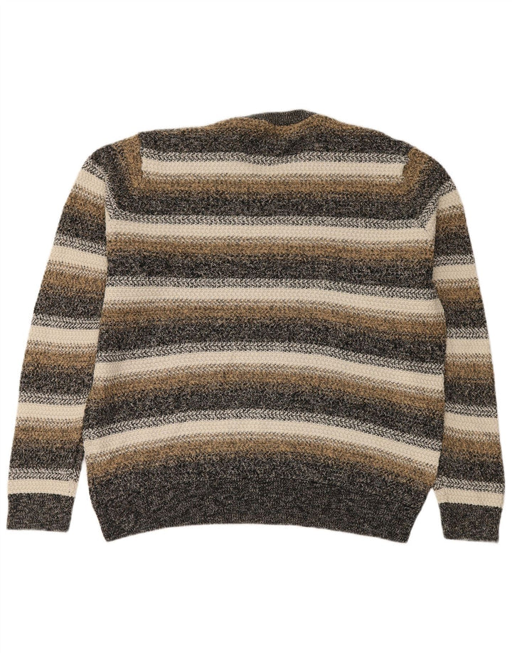 Marks & Spencer Męski sweter z okrągłym dekoltem XL, wielokolorowe paski