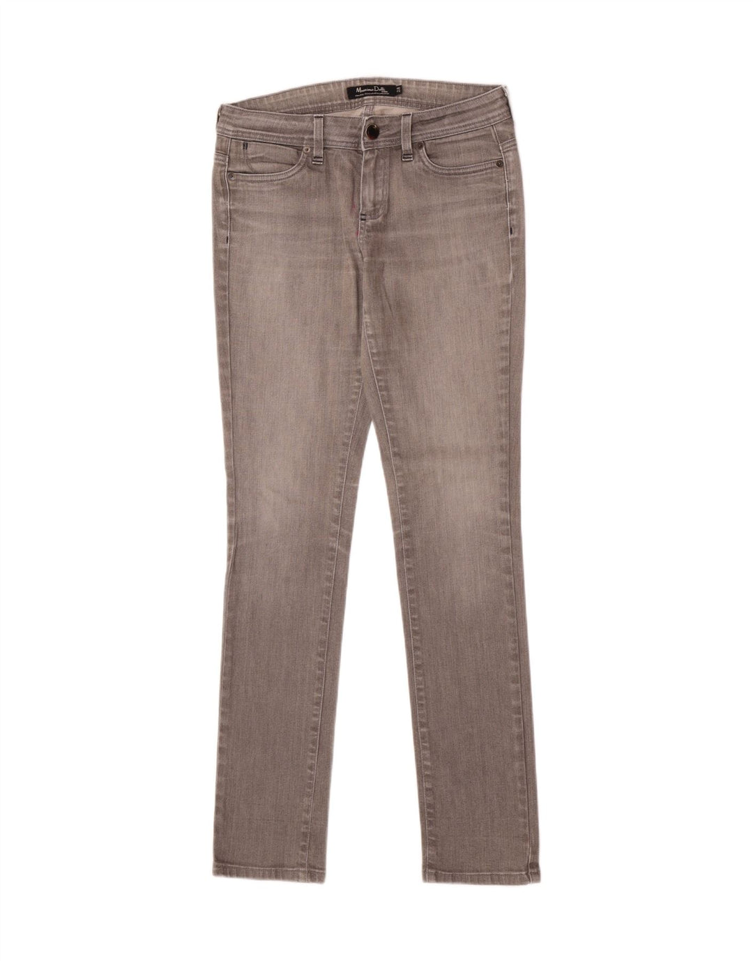 Damskie jeansy skinny Massimo Dutti W28 L33 Szara bawełna