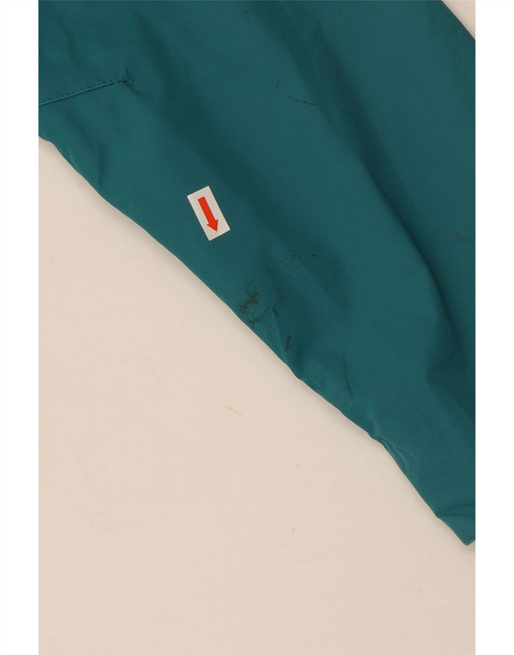 Damska kurtka przeciwdeszczowa z kapturem Jack Wolfskin UK 18 XL Turkusowy poliamid