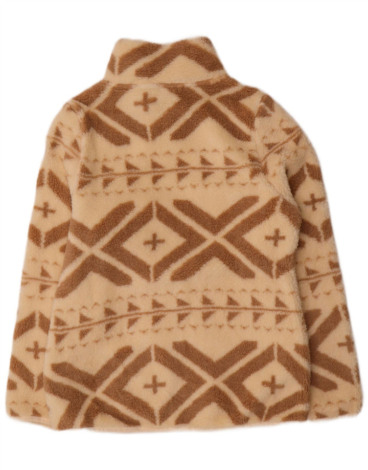 Damska kurtka polarowa Basile UK 14, duża, beżowa, poliester Fair Isle
