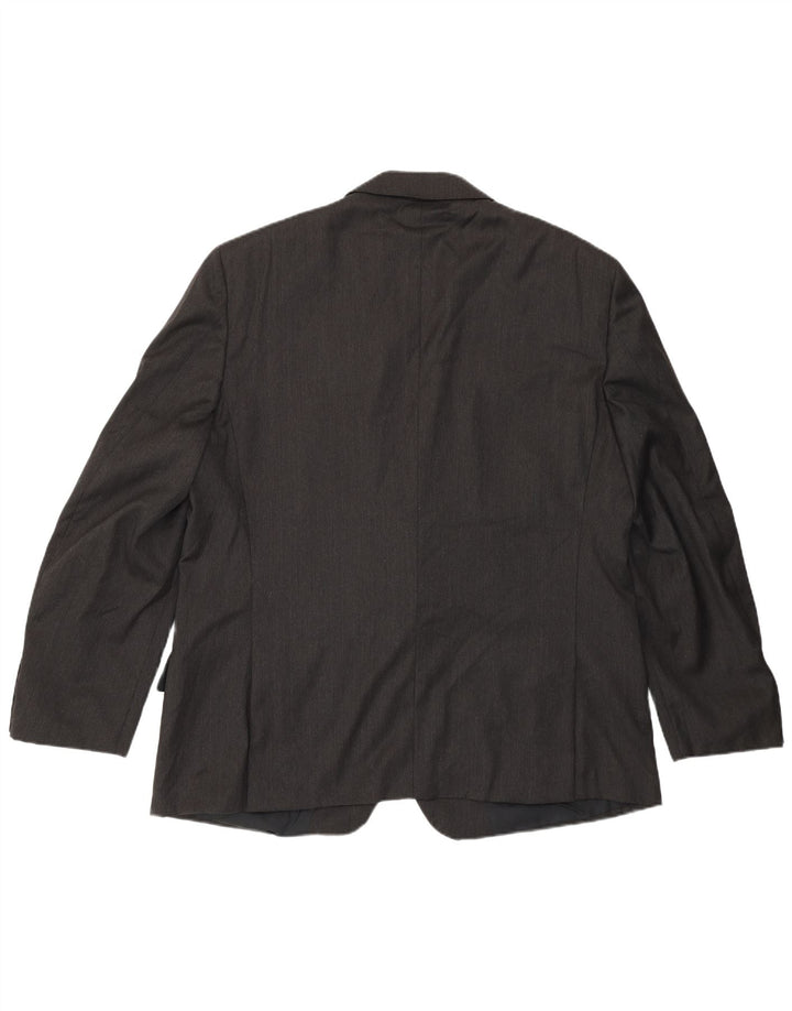 CANTARELLI Męska marynarka Loro Piana zapinana na 2 guziki IT 58 4XL szara