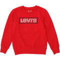 LEVI'S Girls Graphic Sweatshirt Jumper 9-10 Years Red Cotton Vintage Levi's and Second-Hand Levi's from Messina Hembry 