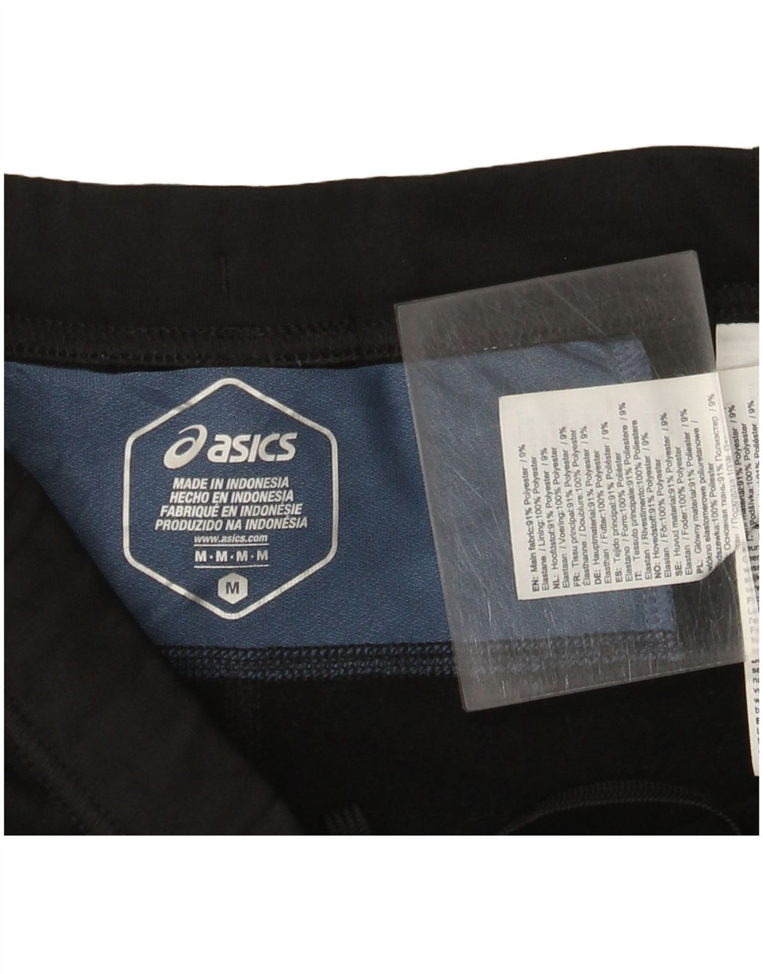 Damskie spodnie dresowe Asics UK 12, średni czarny poliester