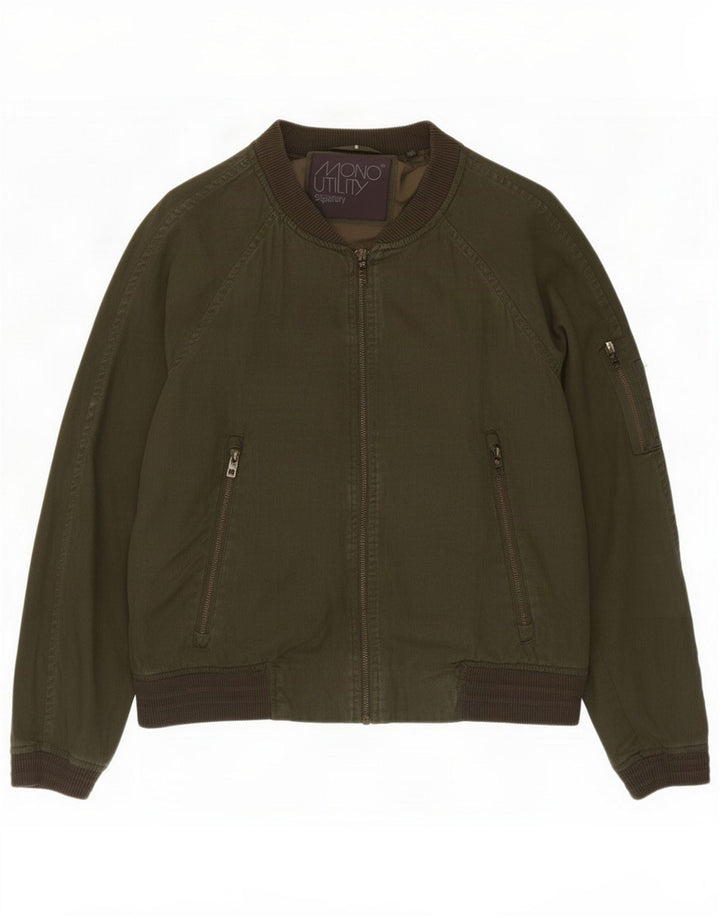 Superdry Męska kurtka bomber UK 36 Small Khaki Lyocell