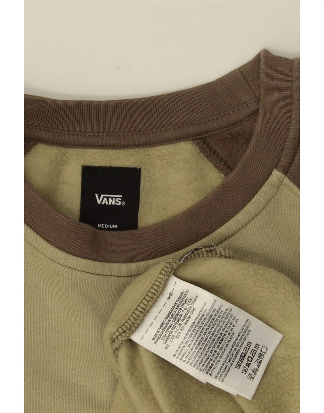 Męski sweter VANS, bawełniany, w kolorze średniego khaki