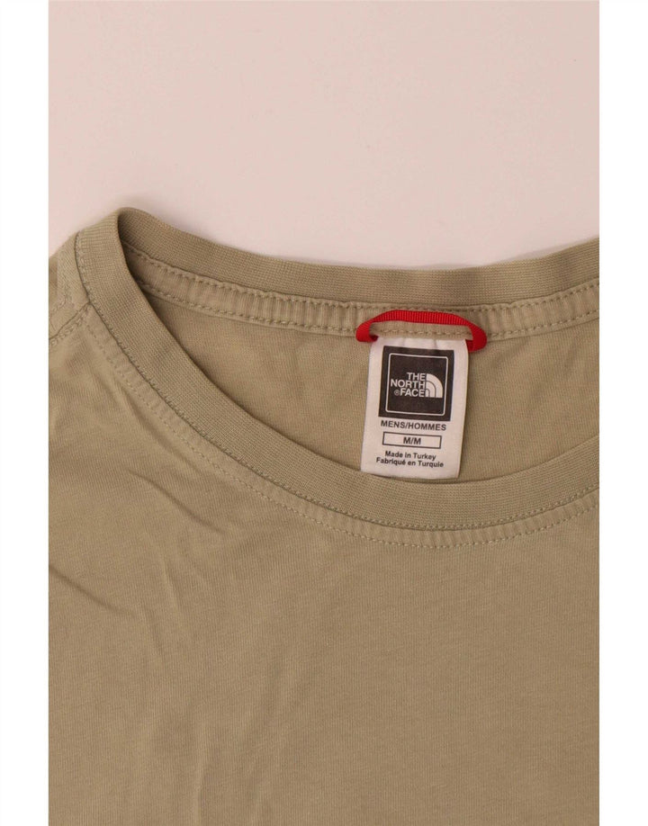 Męski T-shirt z grafiką The North Face, bawełniany kolor khaki