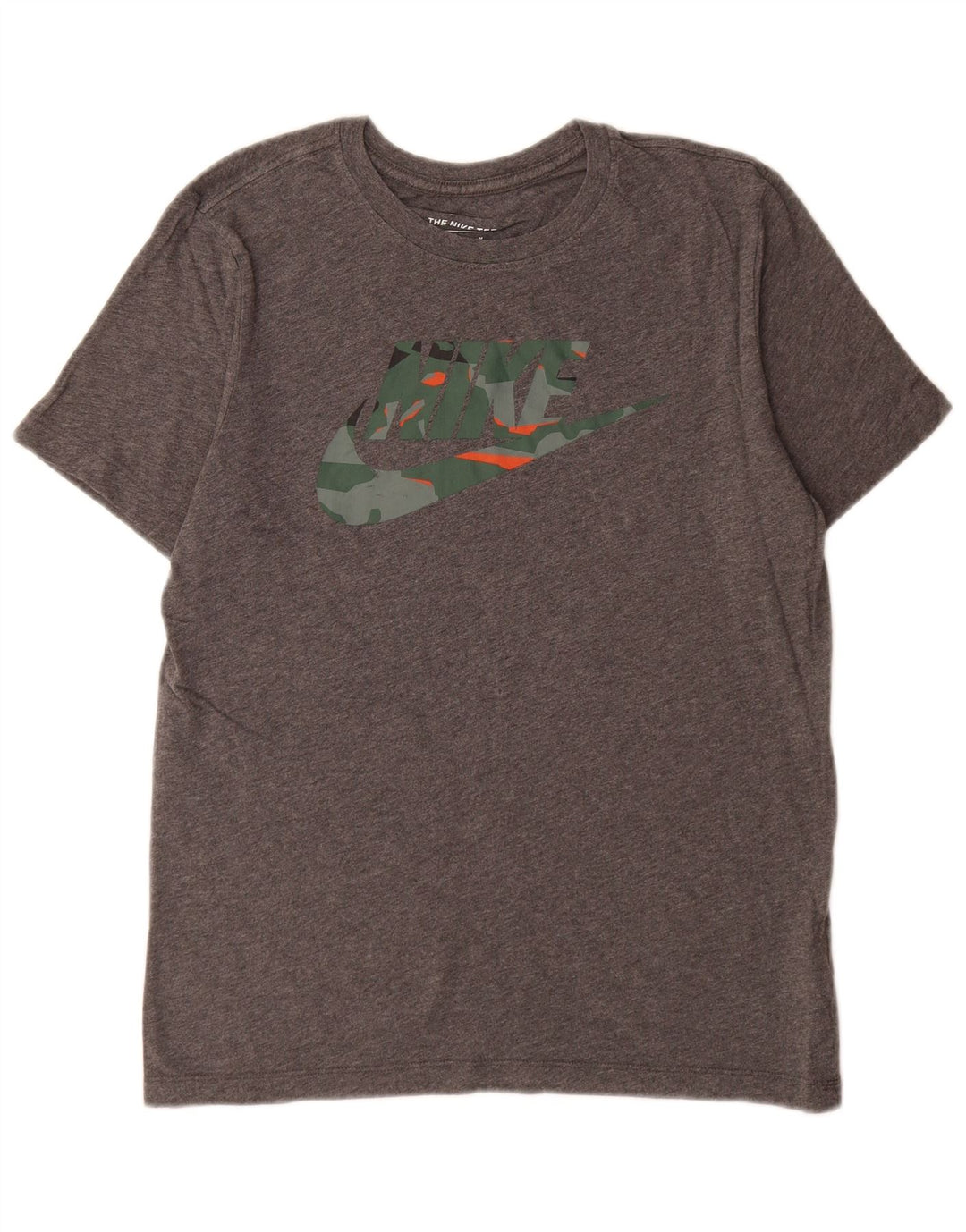 Męski T-shirt z grafiką Nike, średnioszary, bawełniany