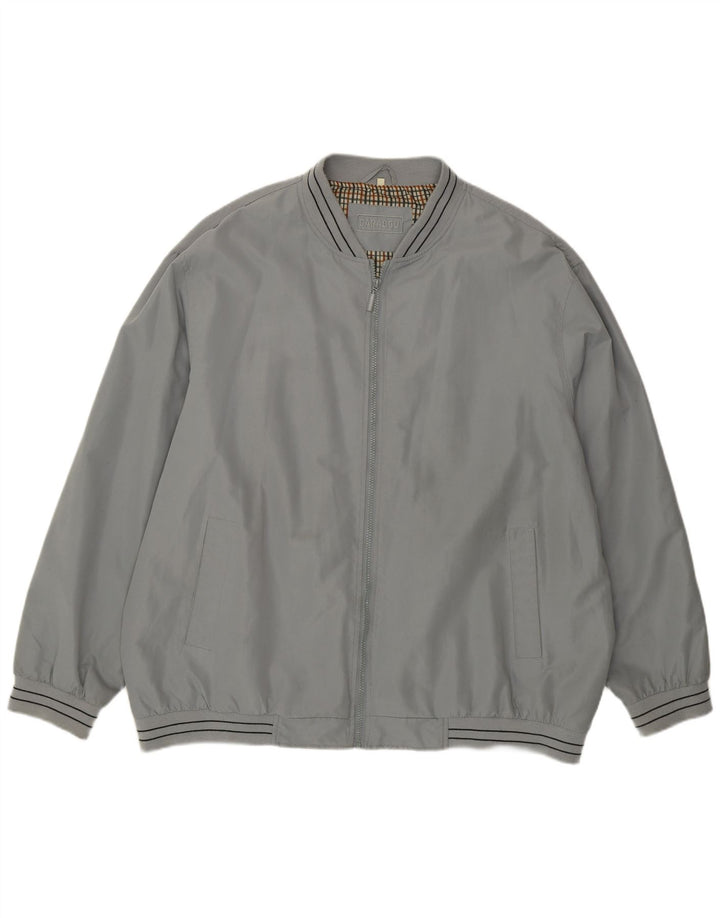 Męska kurtka bomberka CARABOU UK 46 3XL Szary poliester