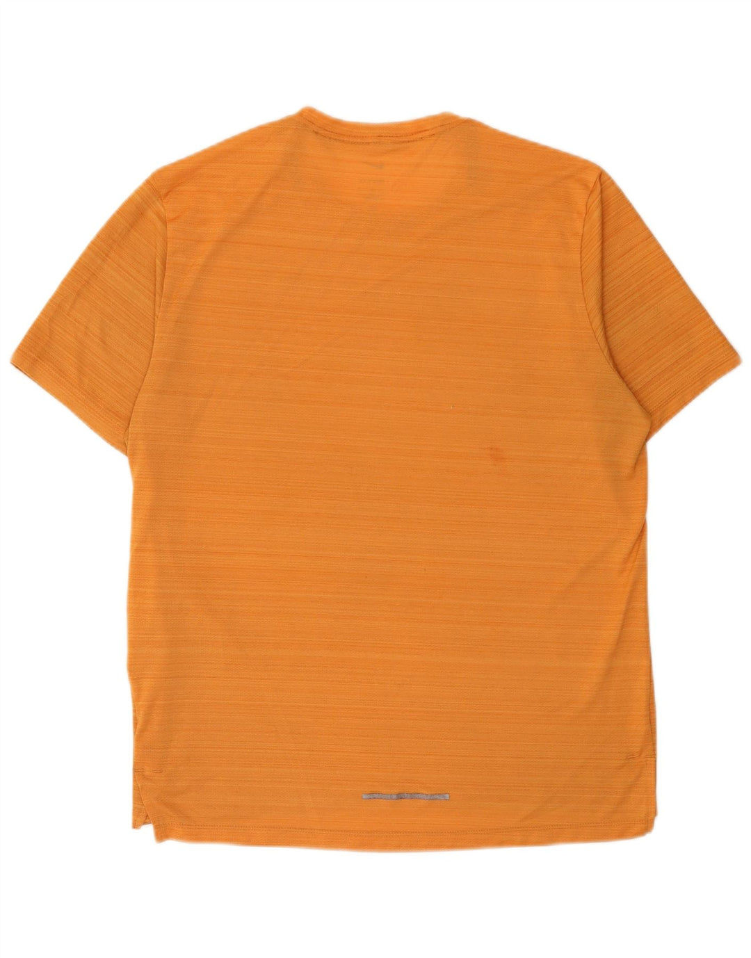 Męski T-shirt Nike Dri Fit, duży, pomarańczowy, poliestrowy w prążki