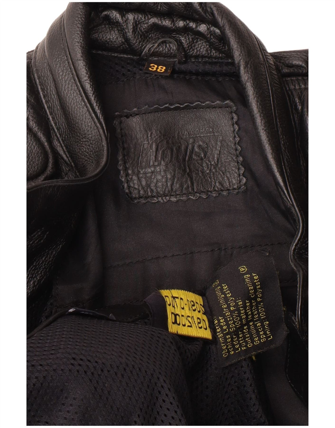 Damska skórzana kurtka Louis Motorstyle EU 38, średnia czarna skóra