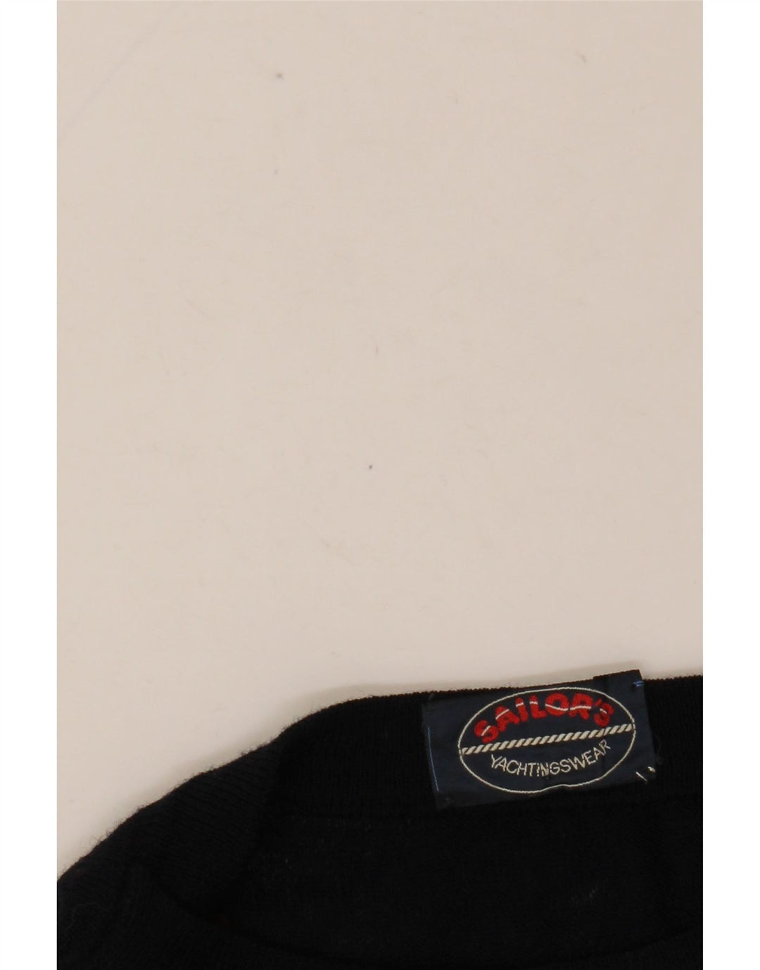 Męski sweter z dekoltem w łódkę VINTAGE, średni granatowy