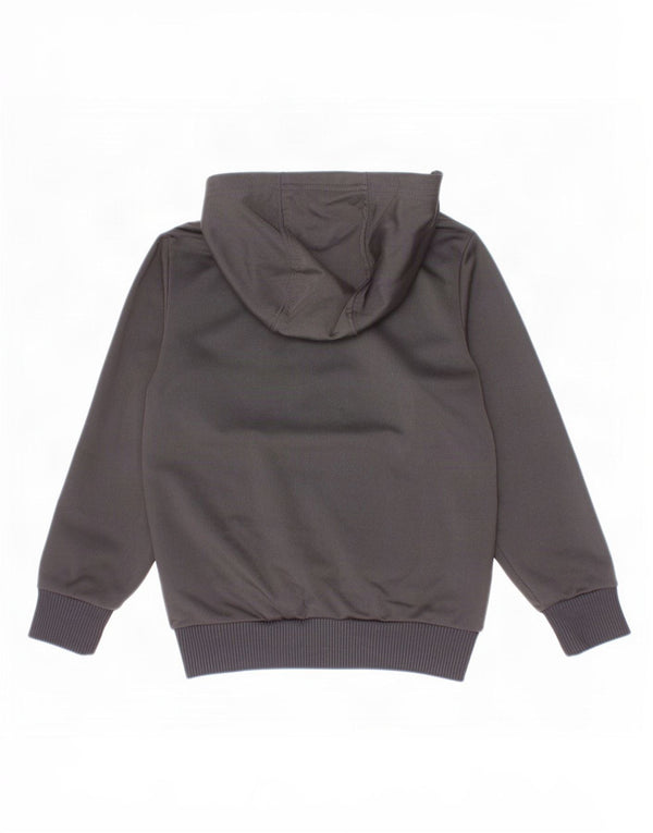 Adidas Boys Zip Hoodie Sweater 4-5 Years Black Polyester