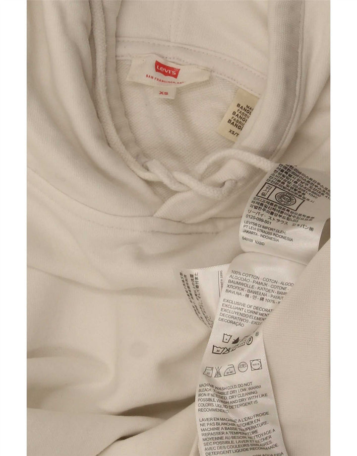 Męski sweter oversize z kapturem Levi's XS, biały, bawełniany